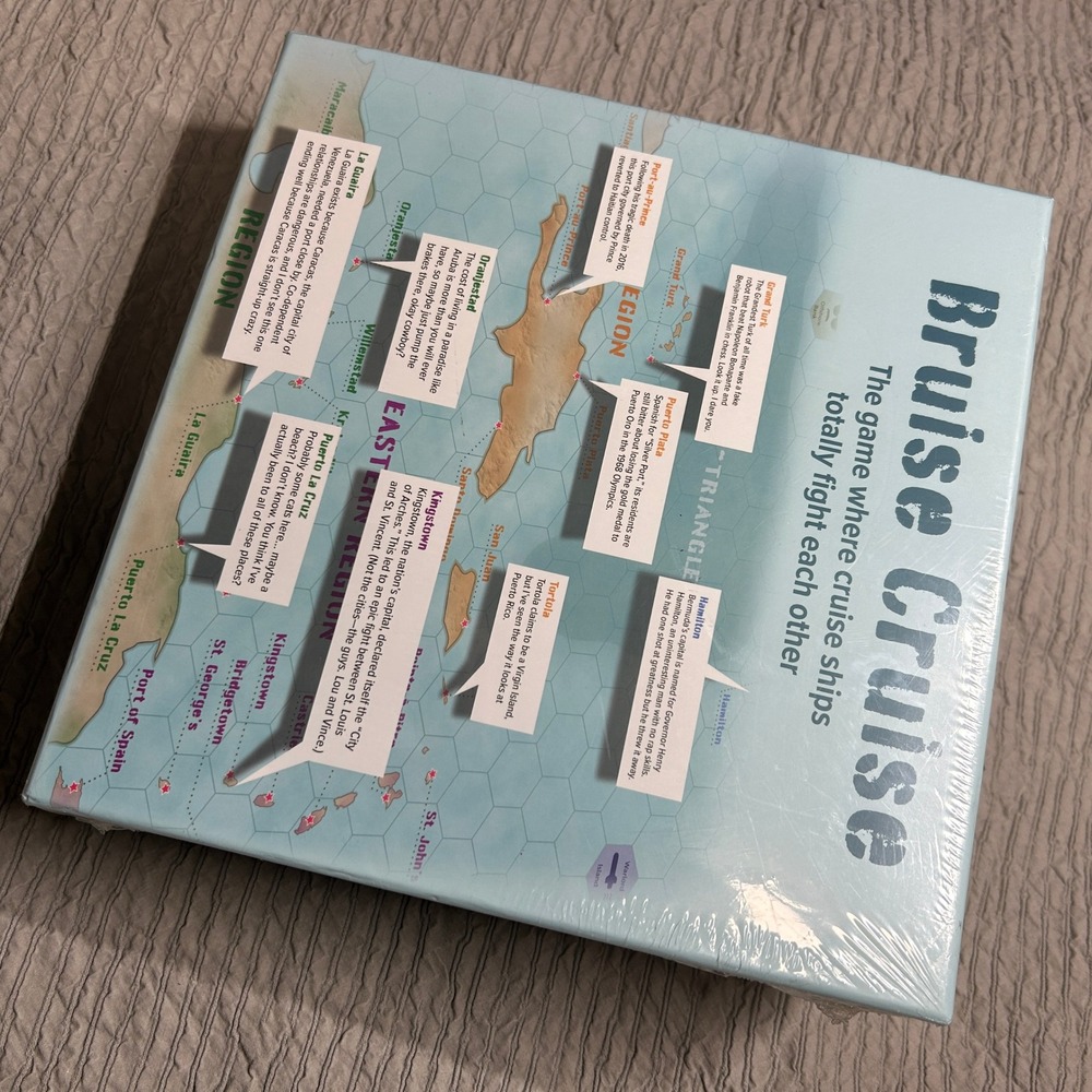 Bruise Cruise Board Game All Night Library Nautical Combat Strategy New Sealed